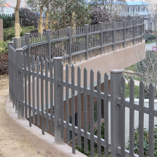 小区木塑篱笆护栏工程