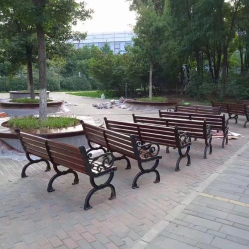 社区木塑公园椅销售案例